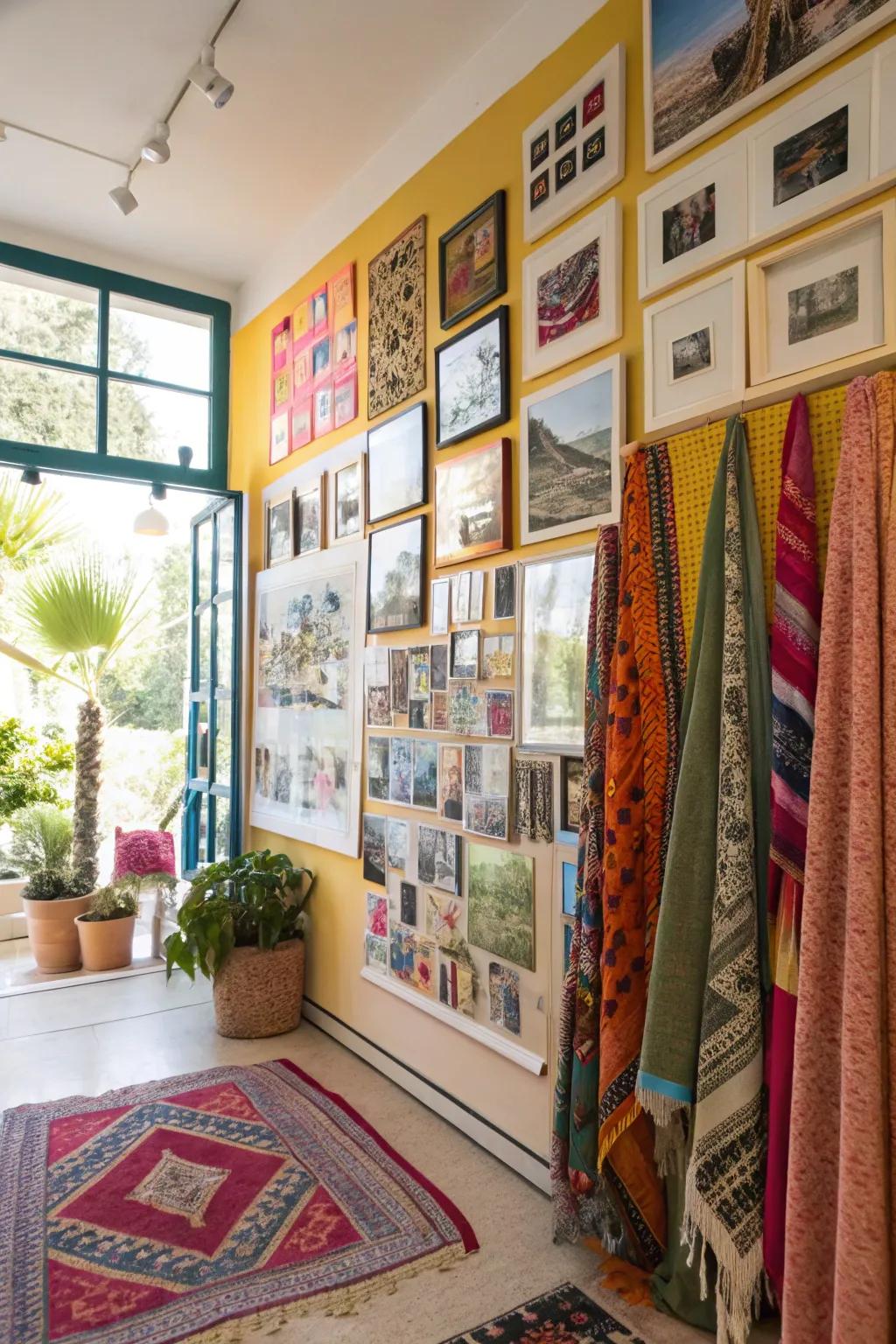 A blend of different art forms creates a rich visual experience.