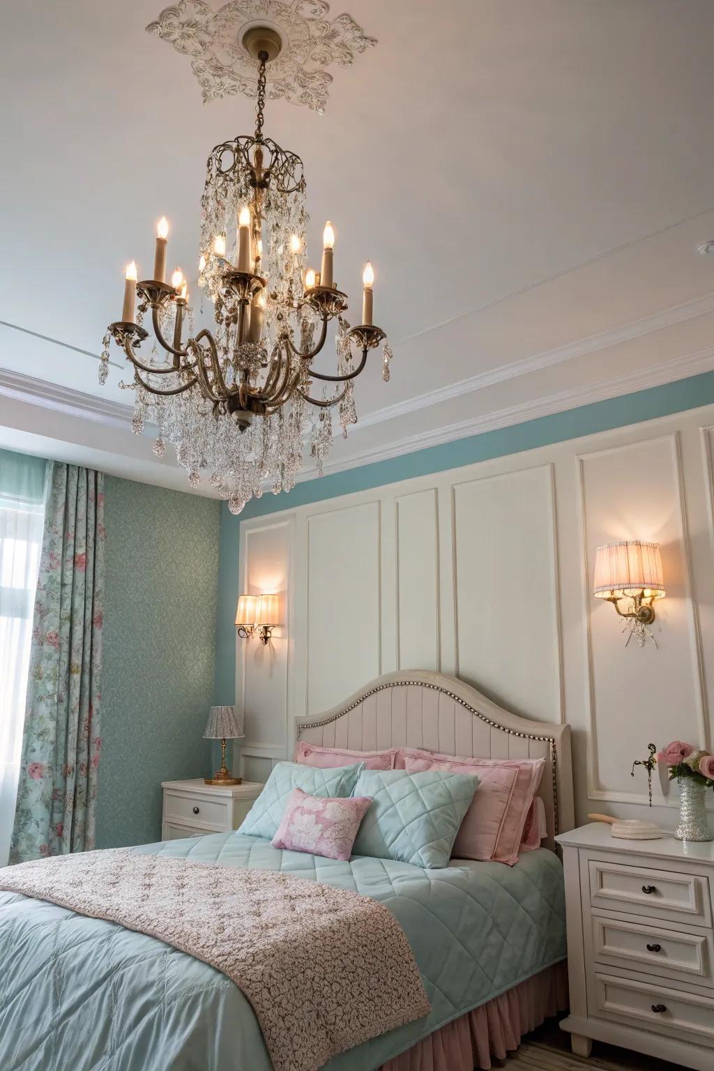 Chandeliers enhance elegance and improve the room's atmosphere.