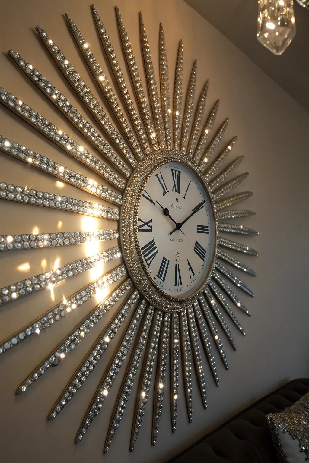 Radial crystals transform timepieces into art.