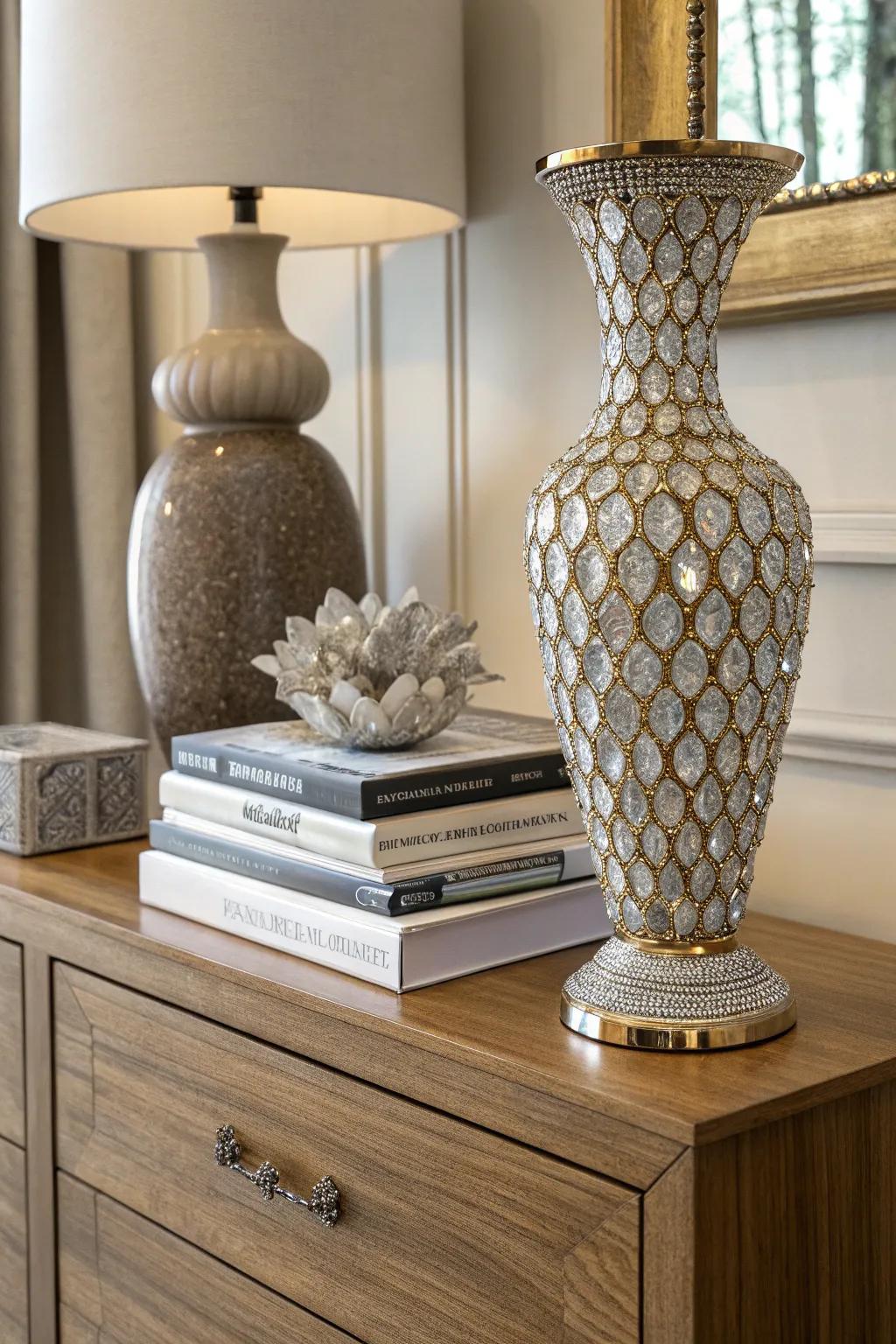 Dual honeycomb crystals transform simple vases.