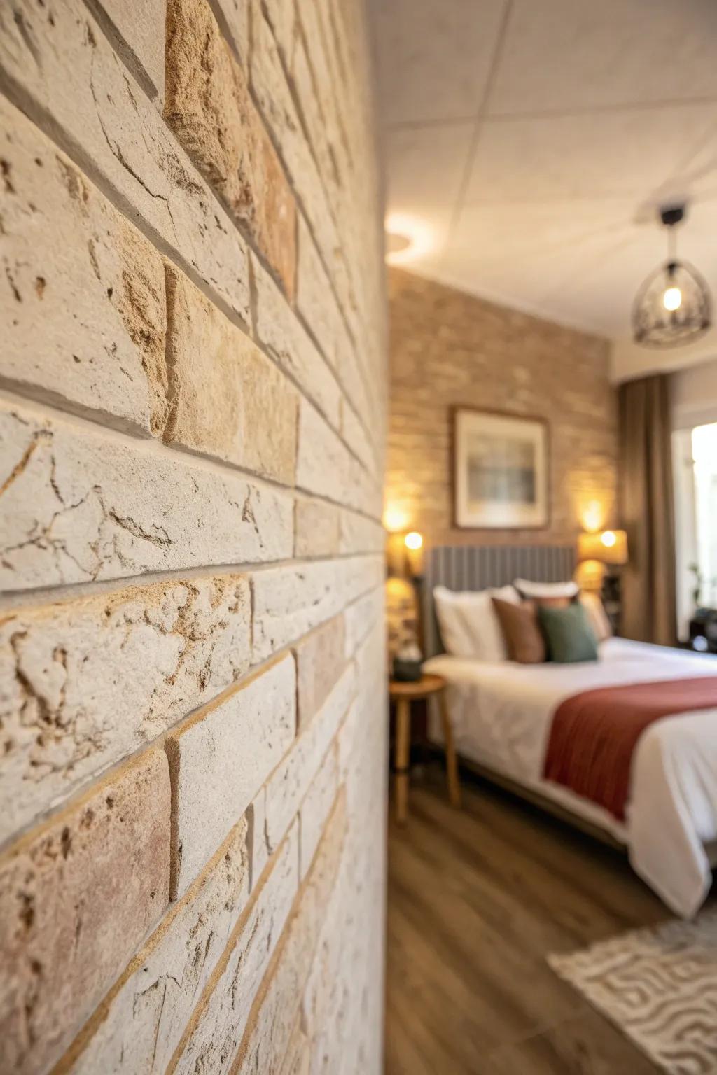 Flattened finish effect exudes rustic appeal.