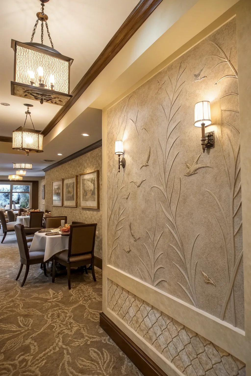 Palette spreader effect exudes artisanal elegance.