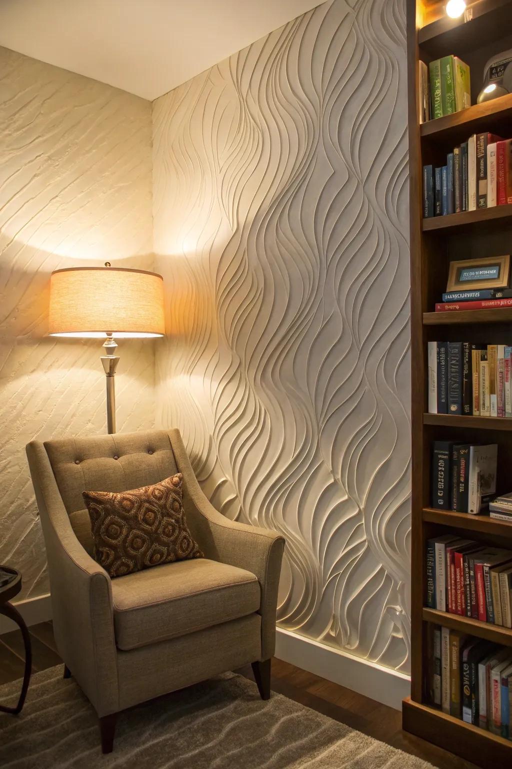 Textile wheel application imparts fluid elegance.