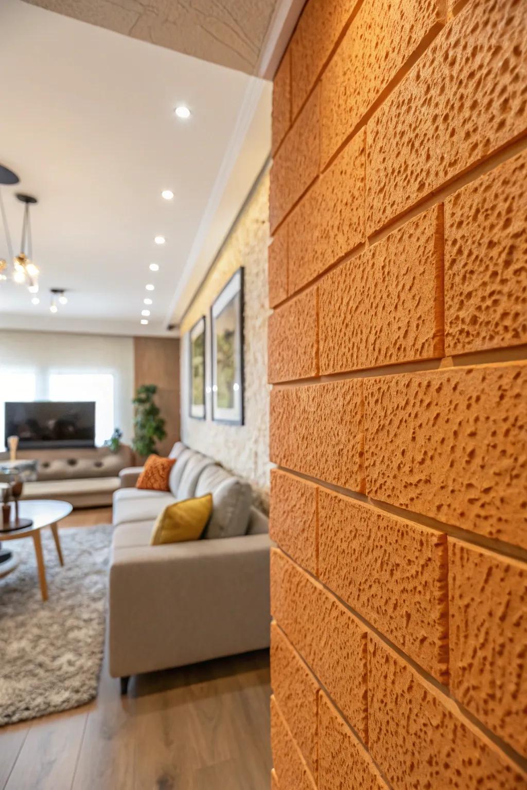 Citrus surface effect introduces a delicate sophistication.