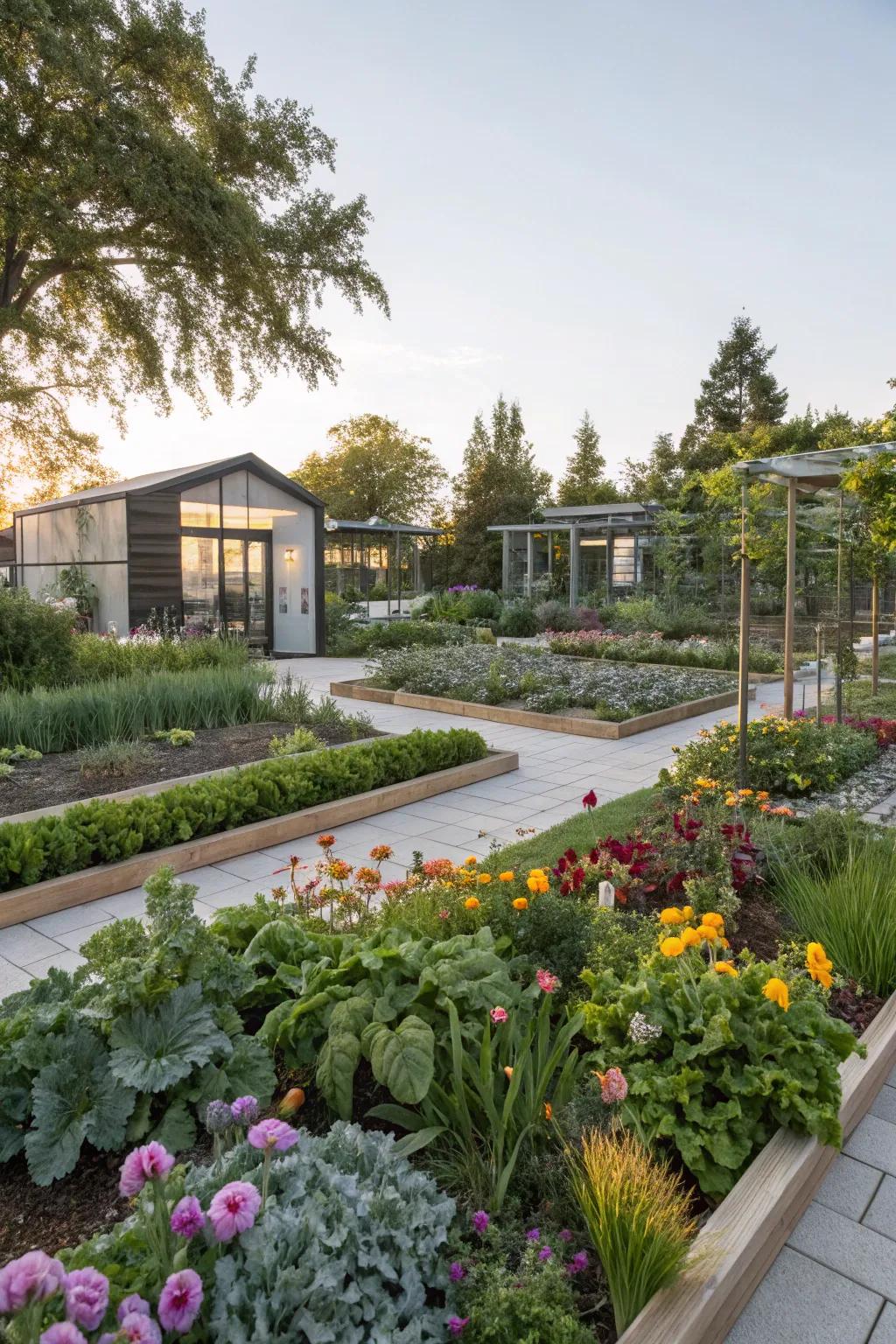 Edible plants introduce utility and surprise.