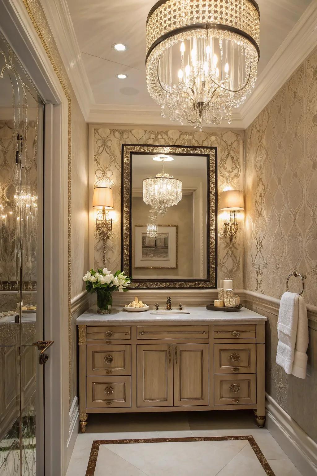 Looking glasses magnify space and radiance.