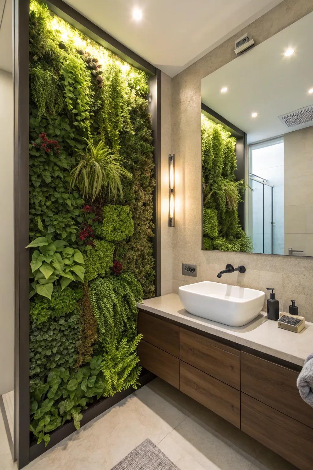 Foliage develops a revitalizing atmosphere.