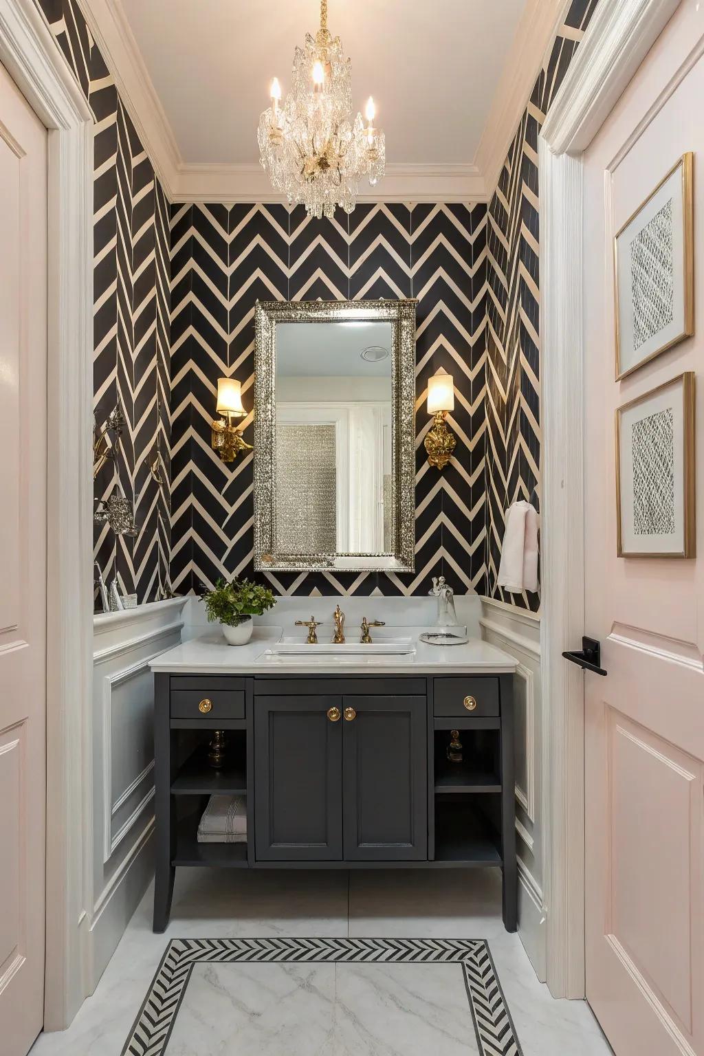 Soot and alabaster offers a timeless appearance.