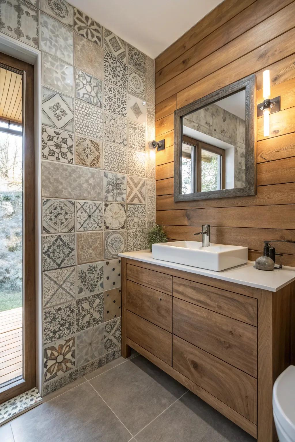 Texture combination adds measurement and charm.