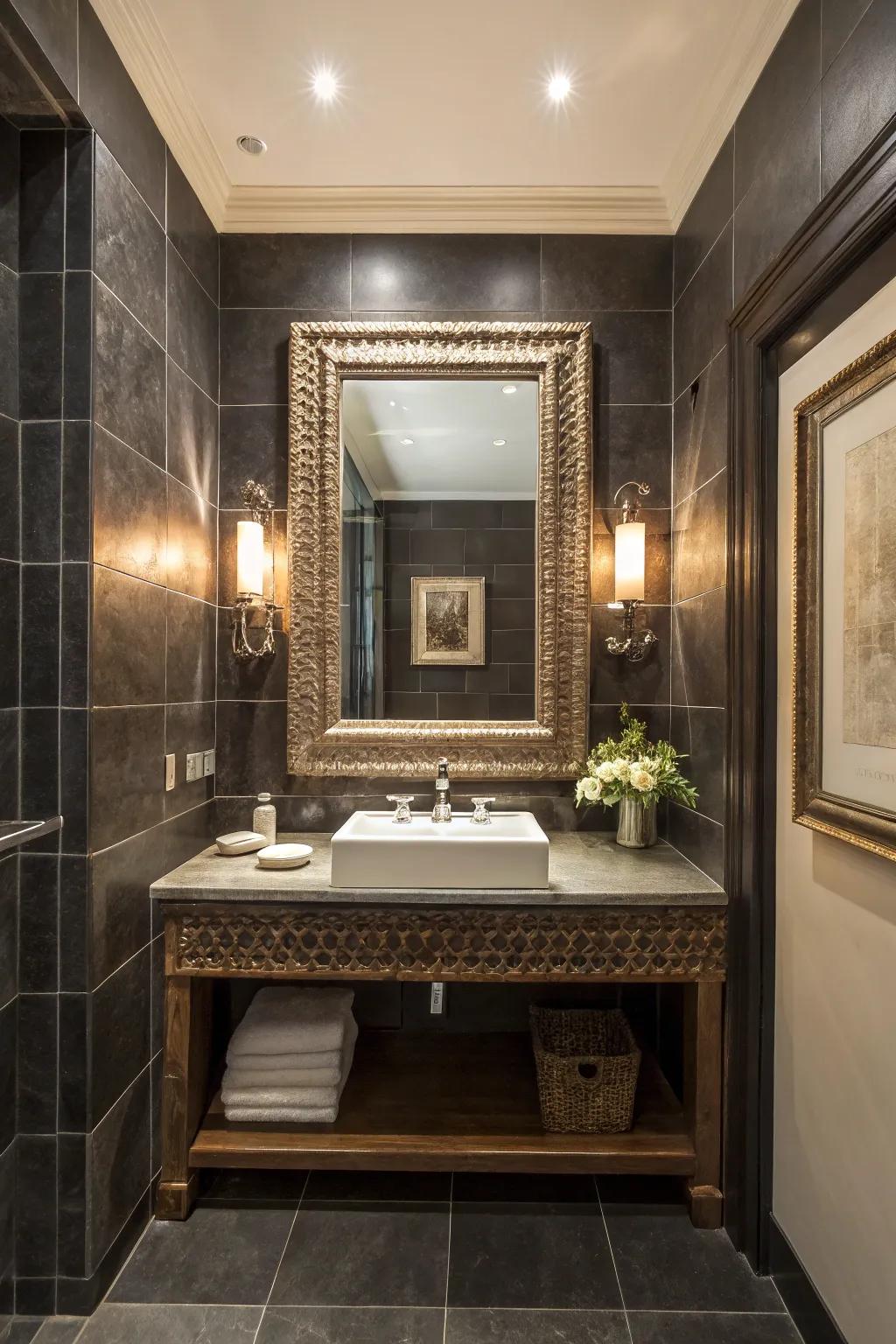 Enclosed looking glasses transform into a focal point.