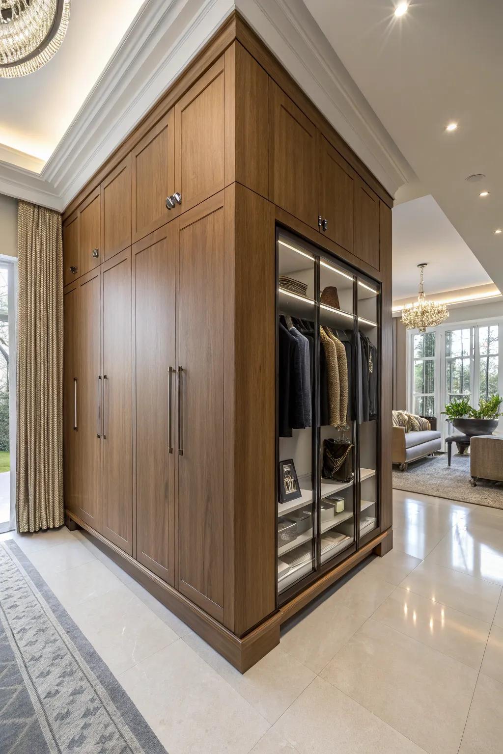 A tailored built-in solution perfectly designed for coat storage.