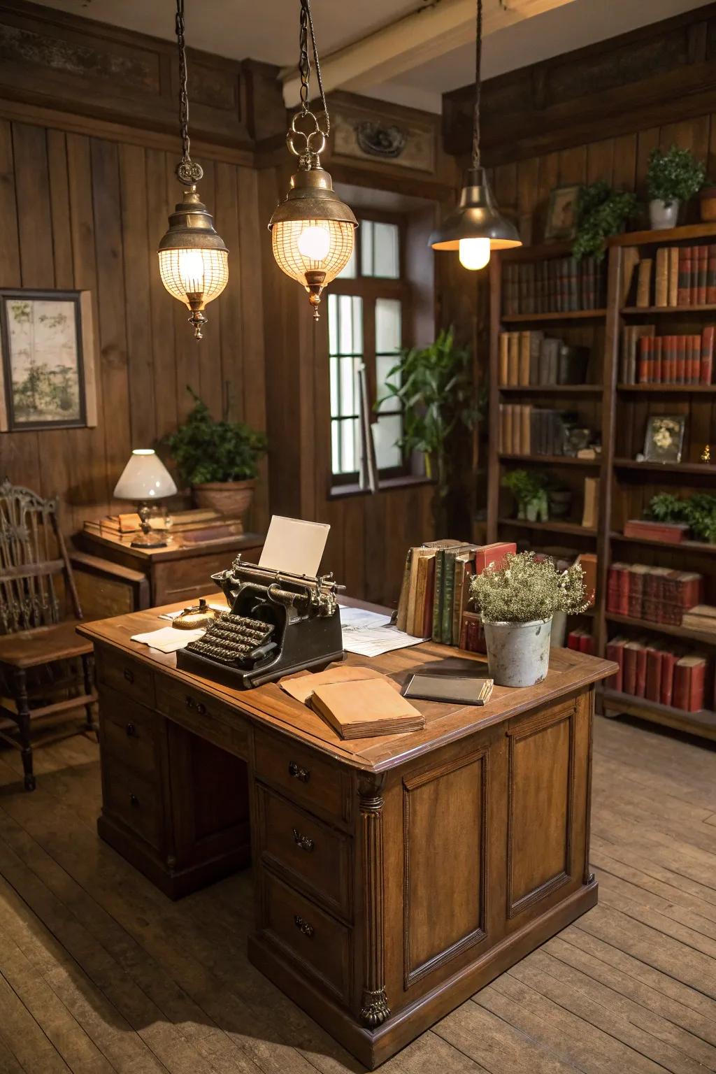 Create timeless charm using vintage-style pendant illumination.