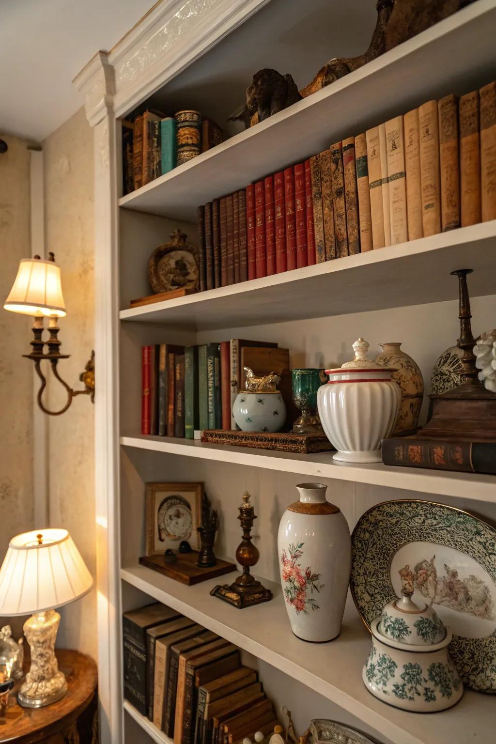 Showcase your affection for vintage through a charming presentation.