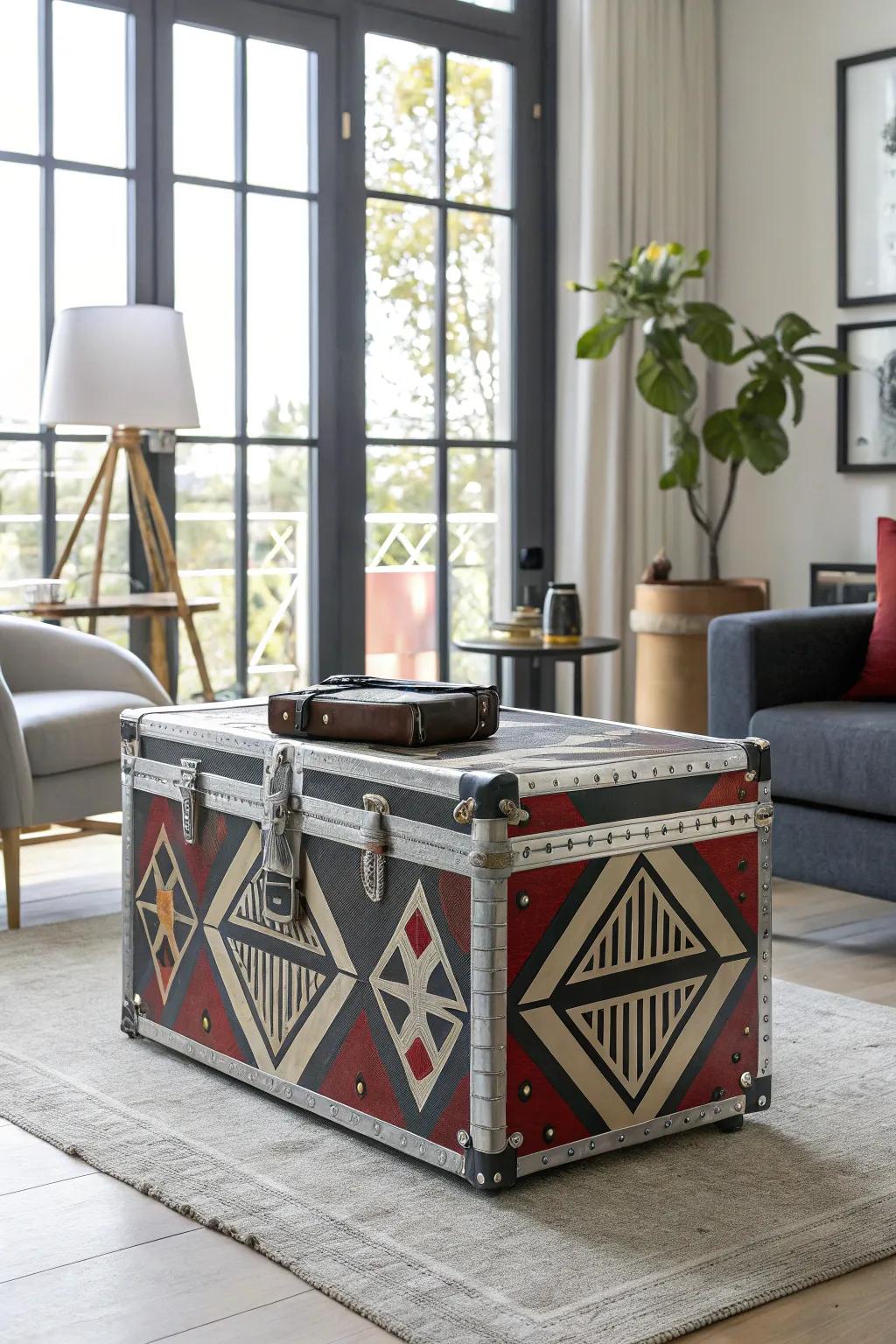 Geometric designs deliver a sleek, contemporary style.