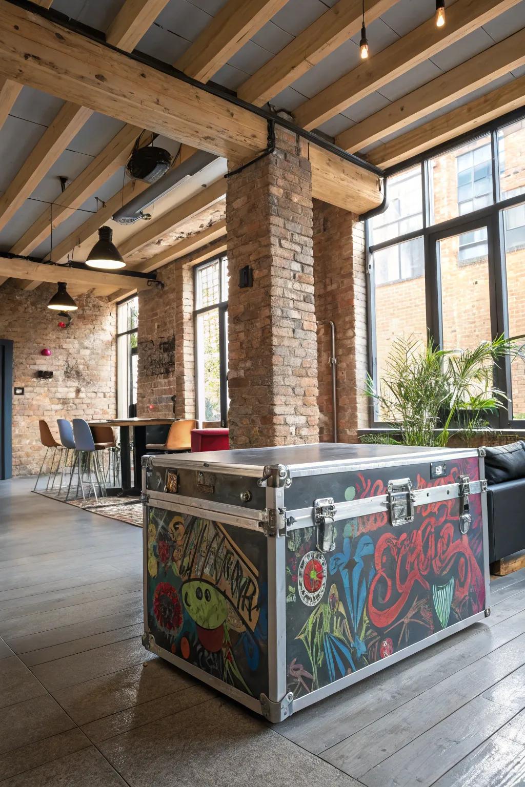 Graffiti styles bring urban flair to your decor.