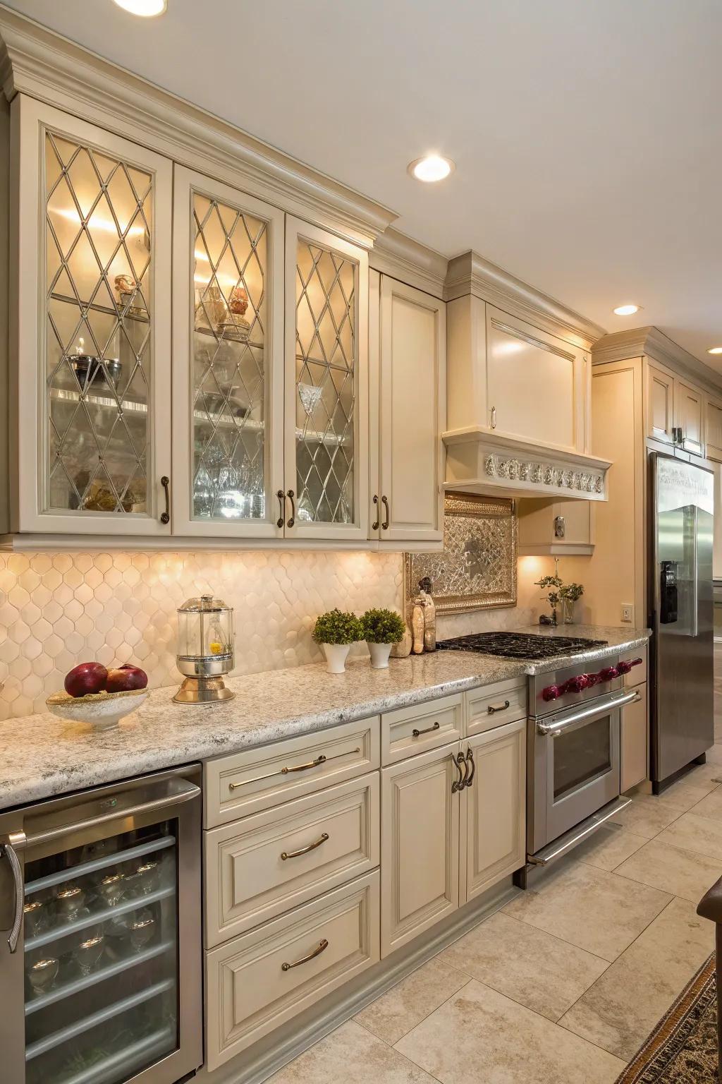 Mixing textures enriches the visual appeal.