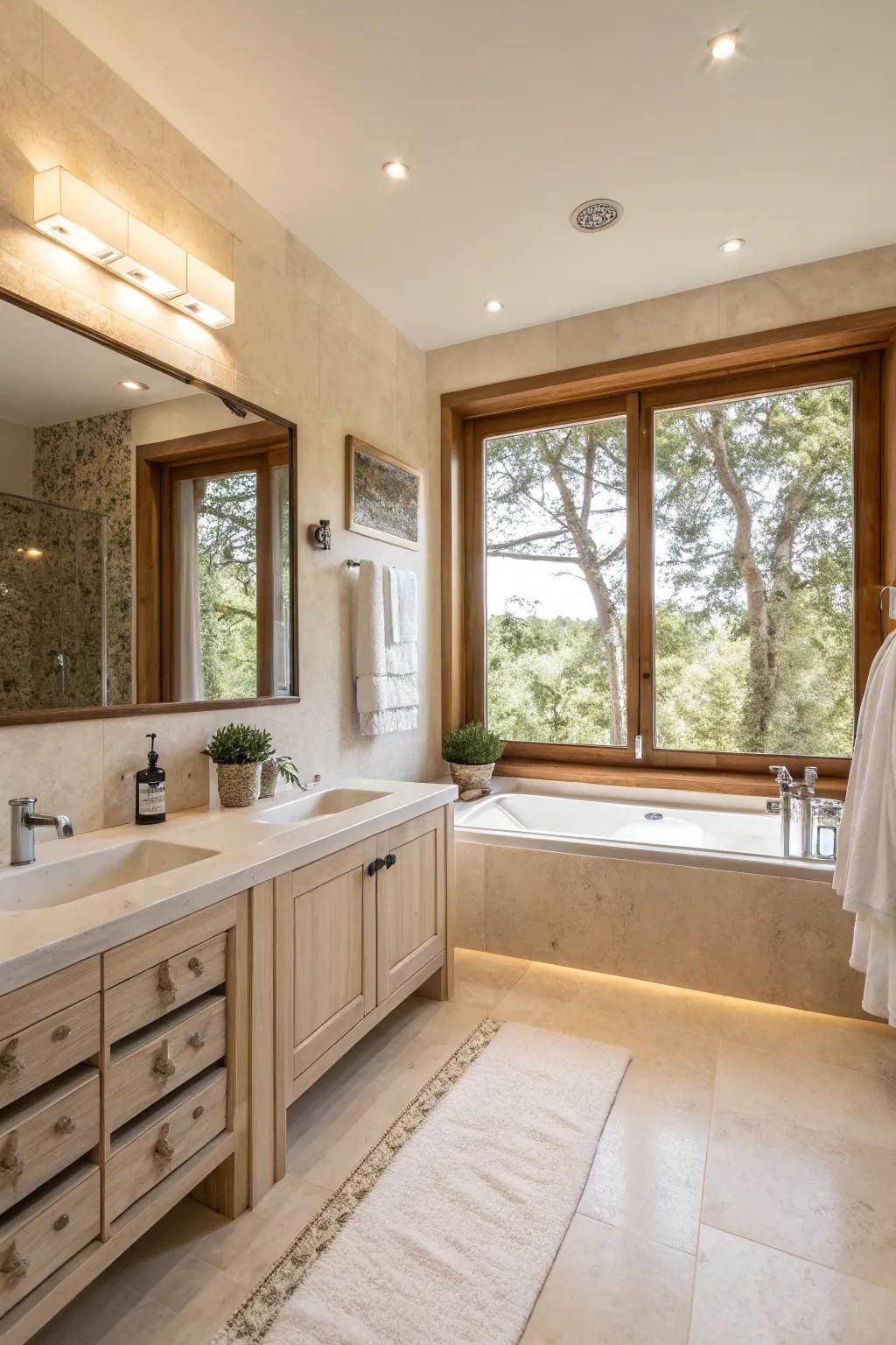 Warm whites create a sense of purity and expansiveness.