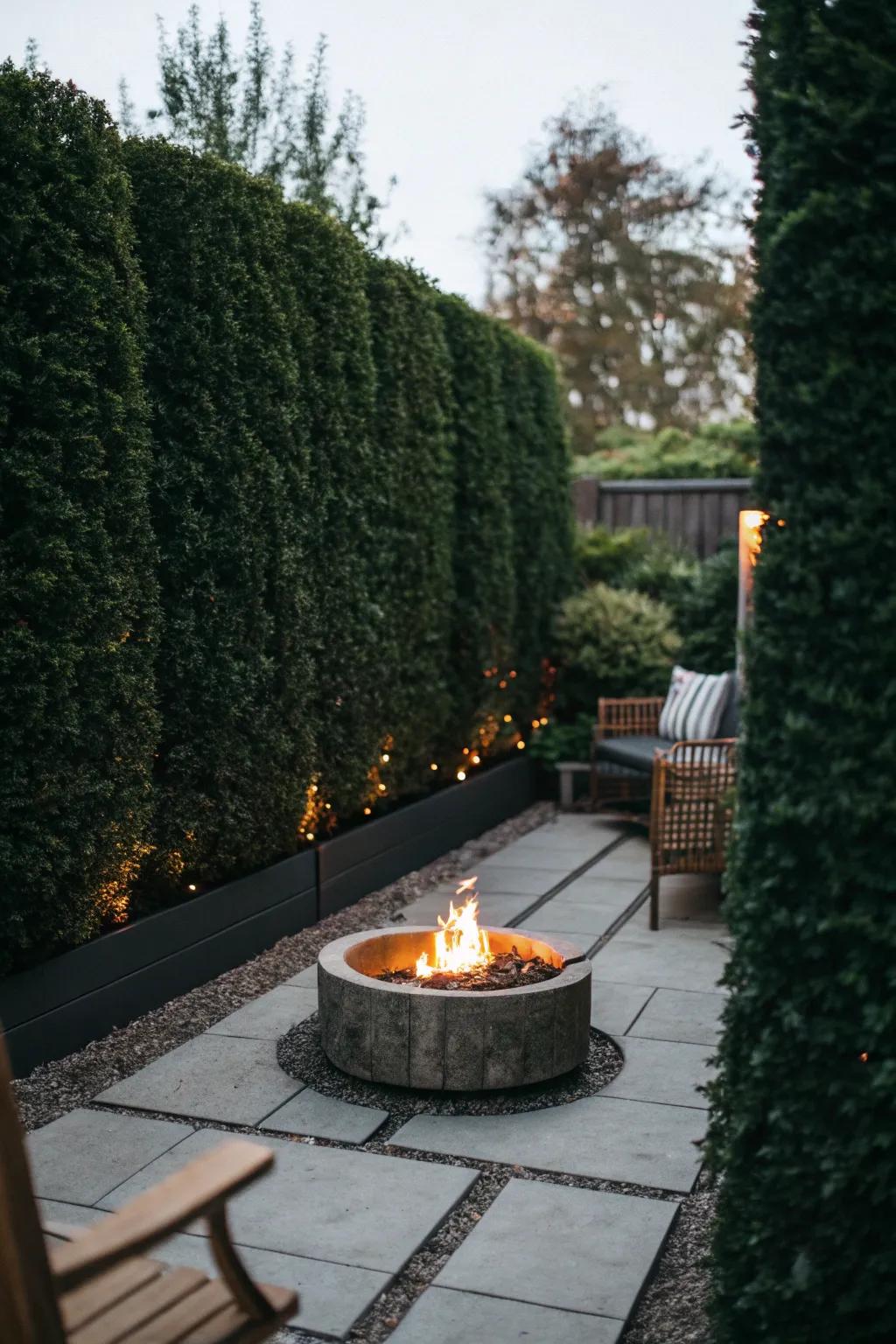 Privacy features turn patios into intimate retreats.