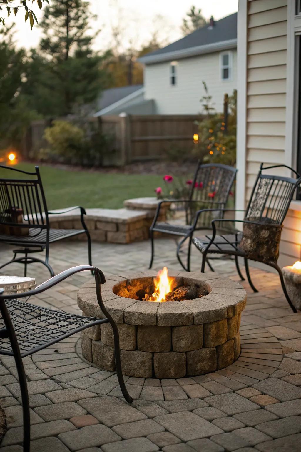 Harmonize materials for a seamless patio design.