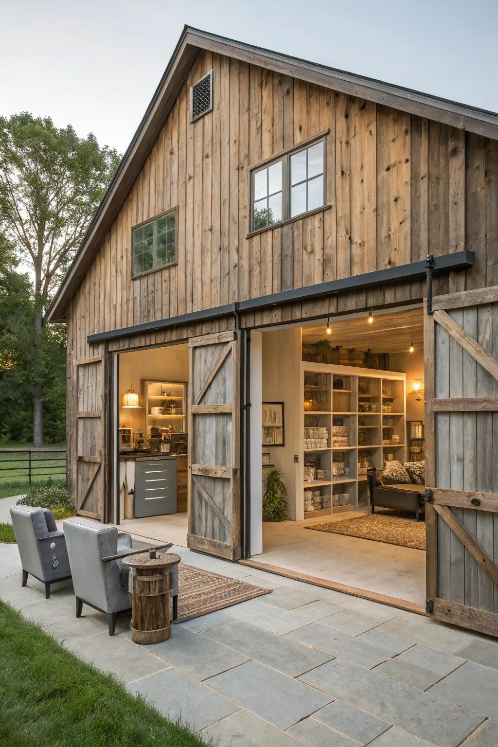 Mixed-use barns combine practical solutions with flexibility.