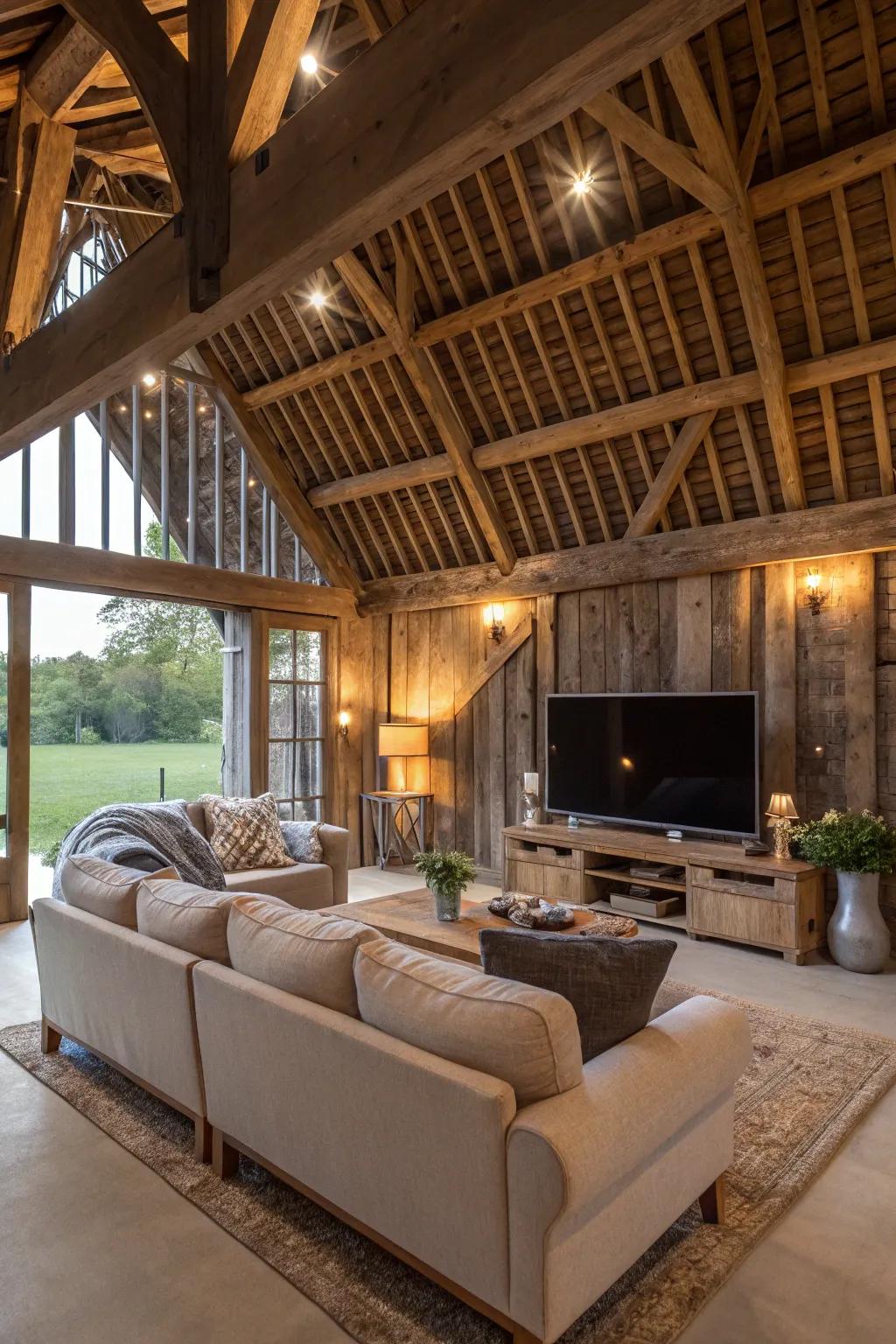 Barn conversions offer a blend of history and modernity.