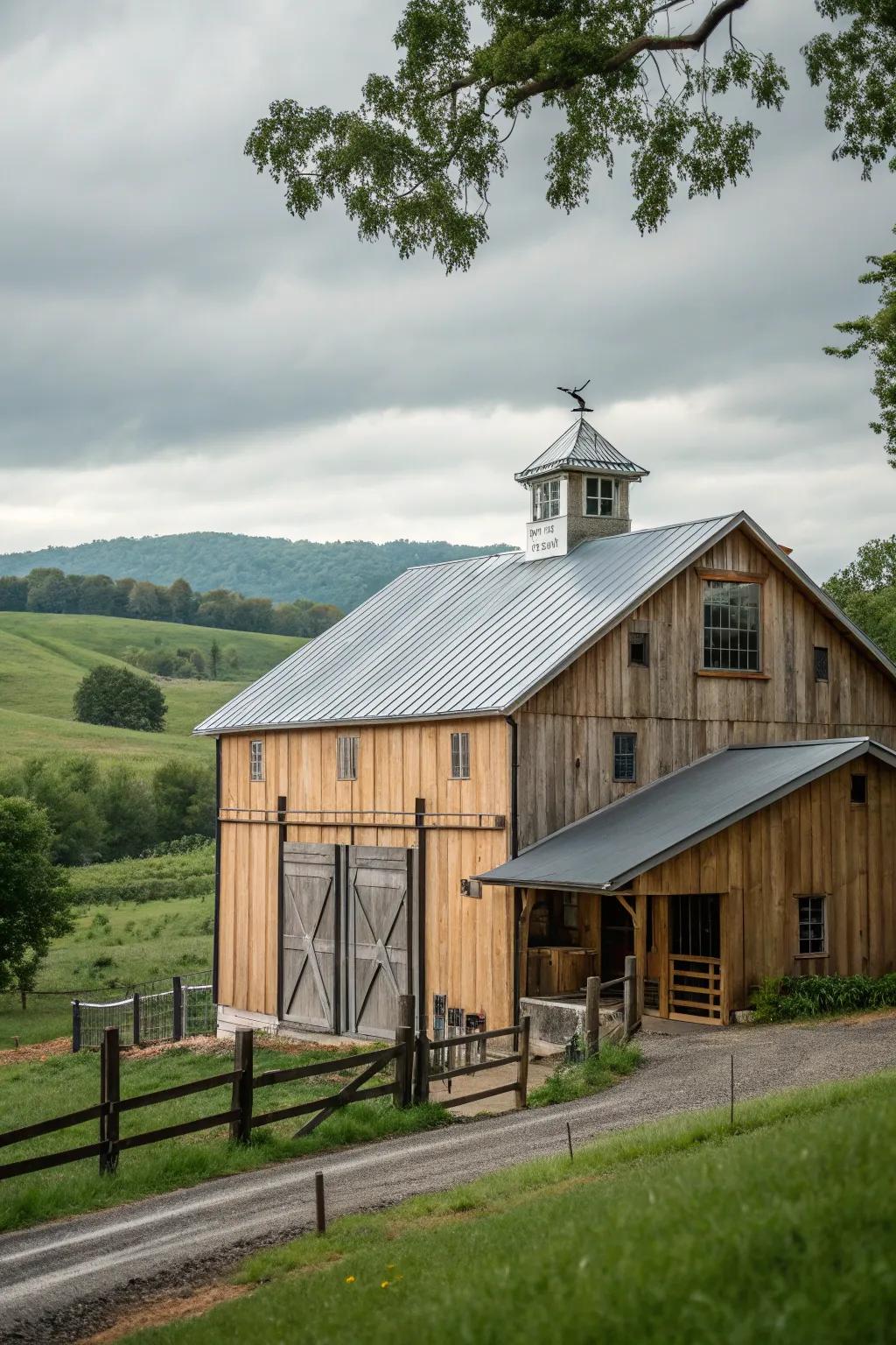 Hybrid barns blend the old and new in innovative ways.