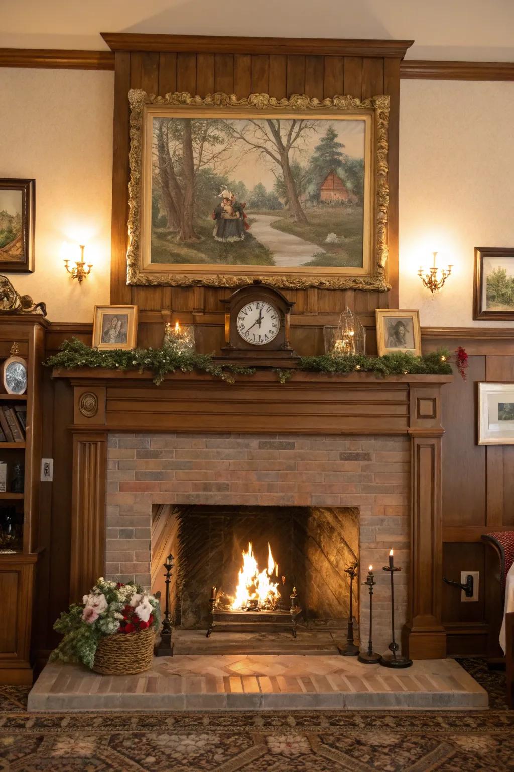 A standout artwork fashions a captivating point of emphasis.