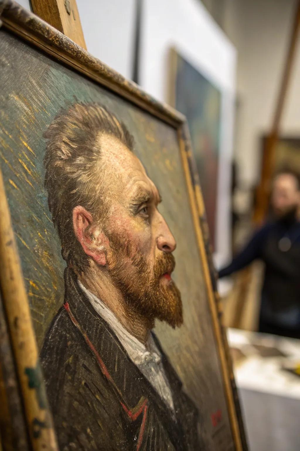 Textured artworks append a palpable dimension.