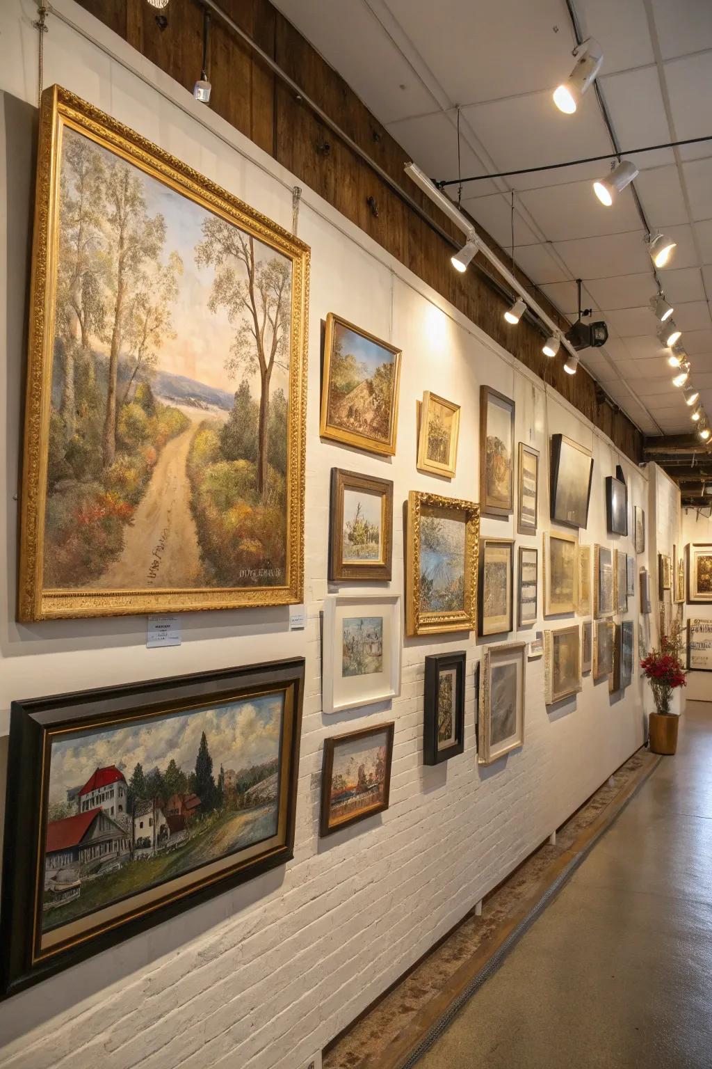 Display walls fashion a dynamic, visual narrative.