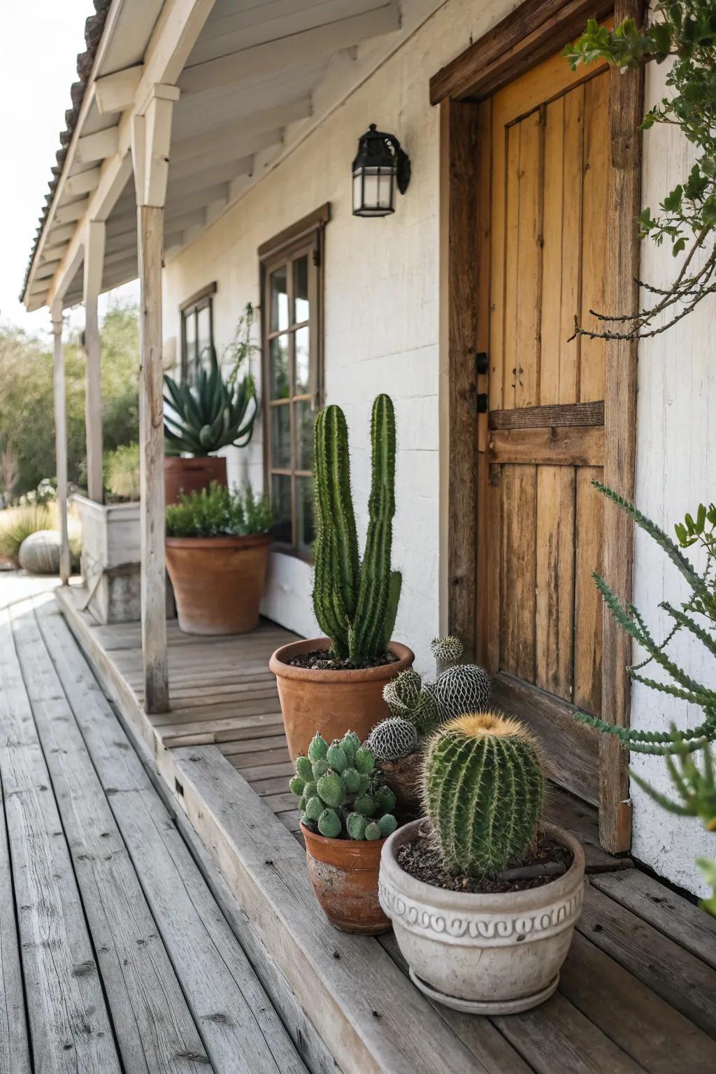 Succulent plants bring the desert vibe home.