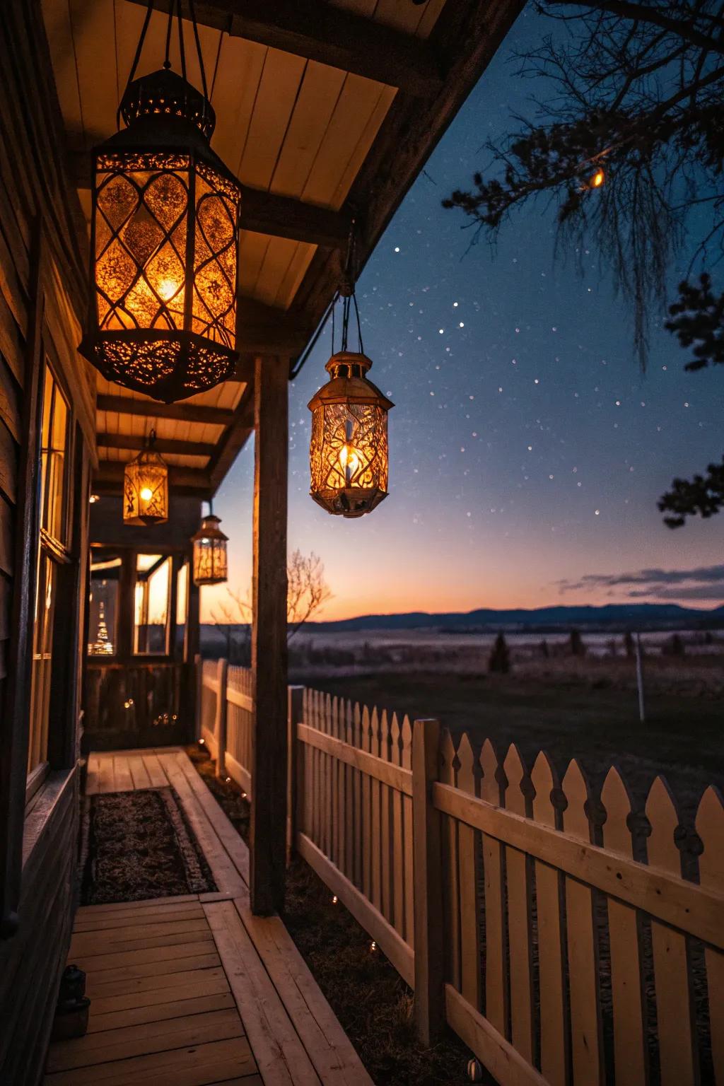 Create an enchanting radiance with cozy lamp illumination.