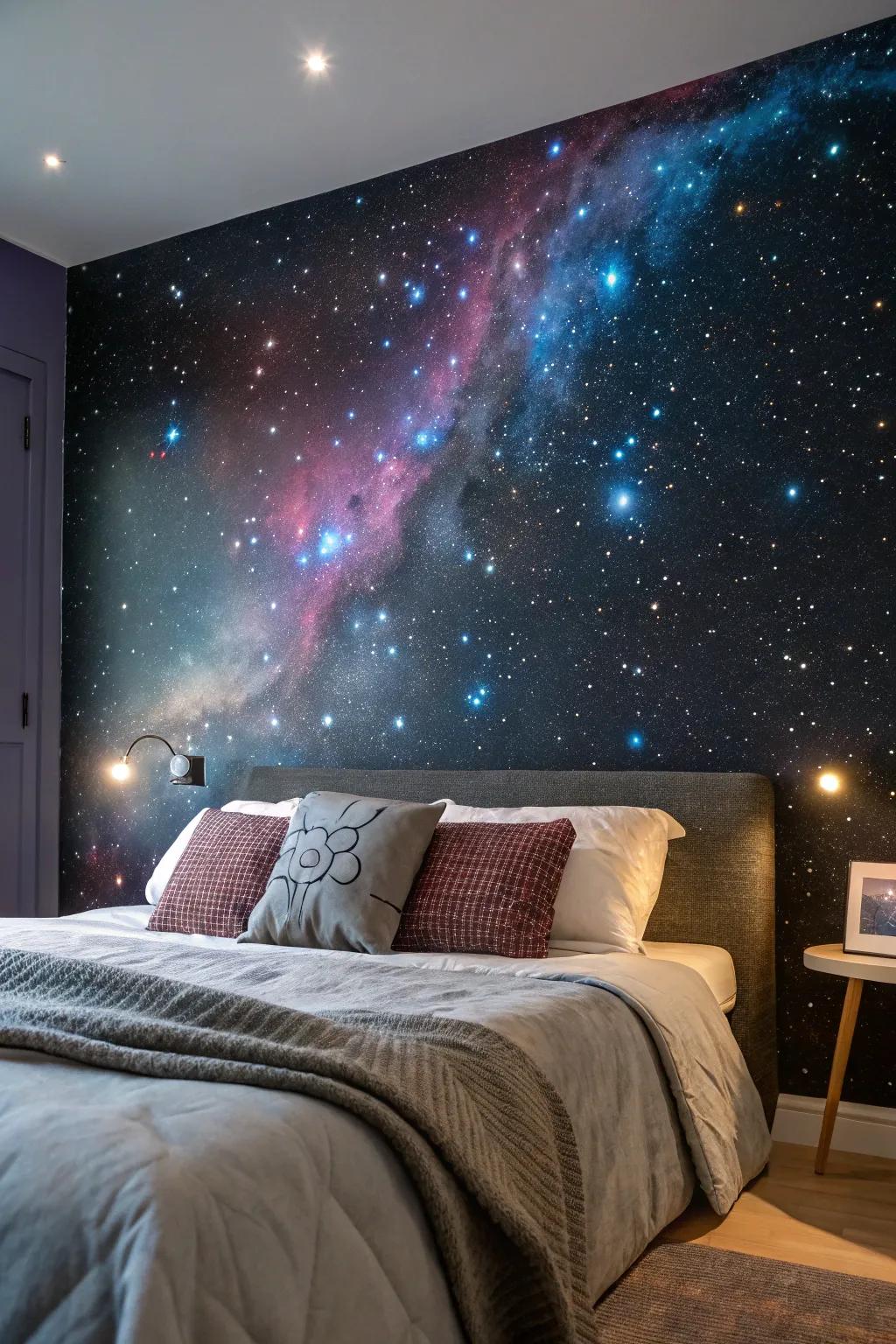 Celestial themes bring a dreamy and restful ambiance.