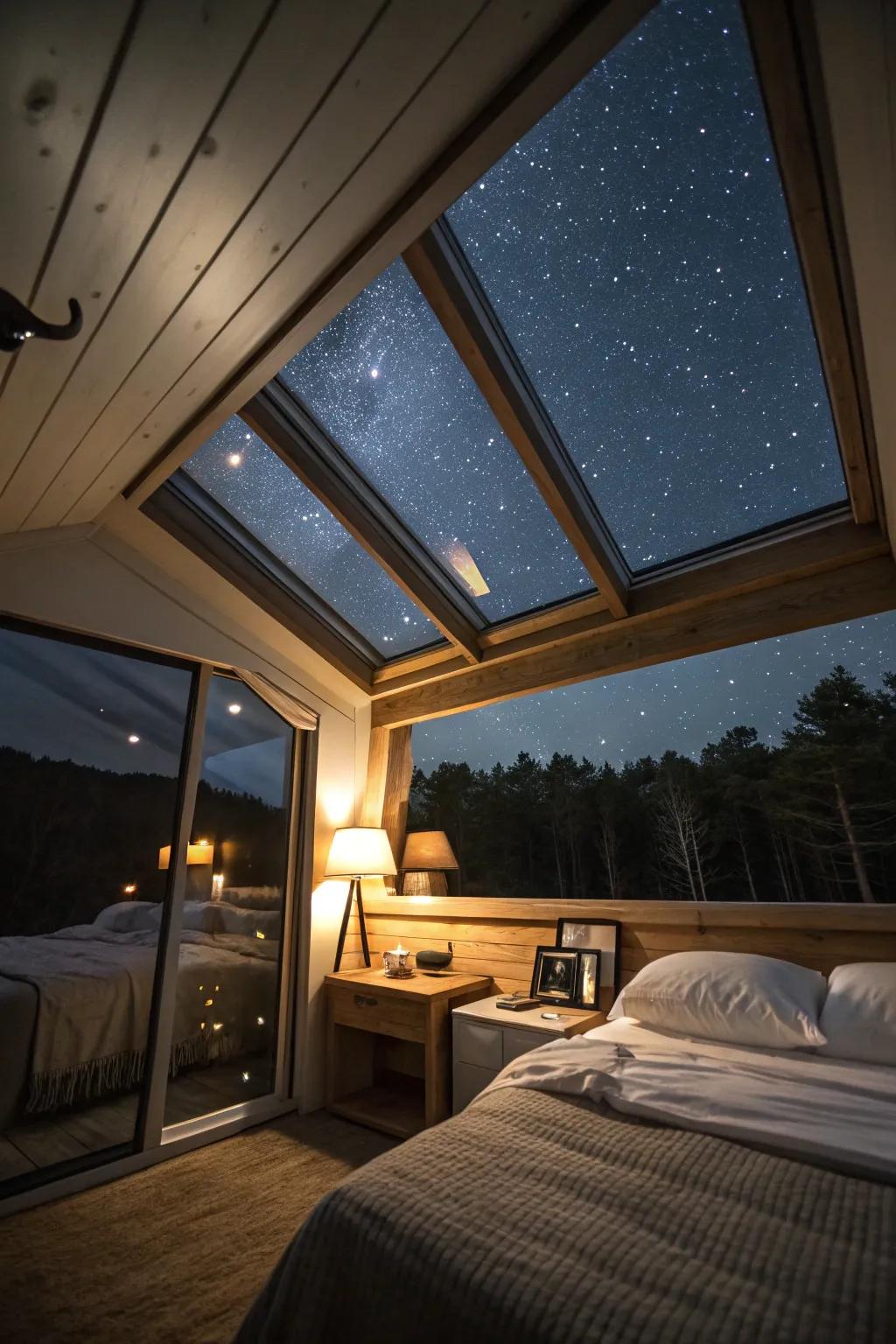 Welcome the sights and sounds with a strategically placed skylight.