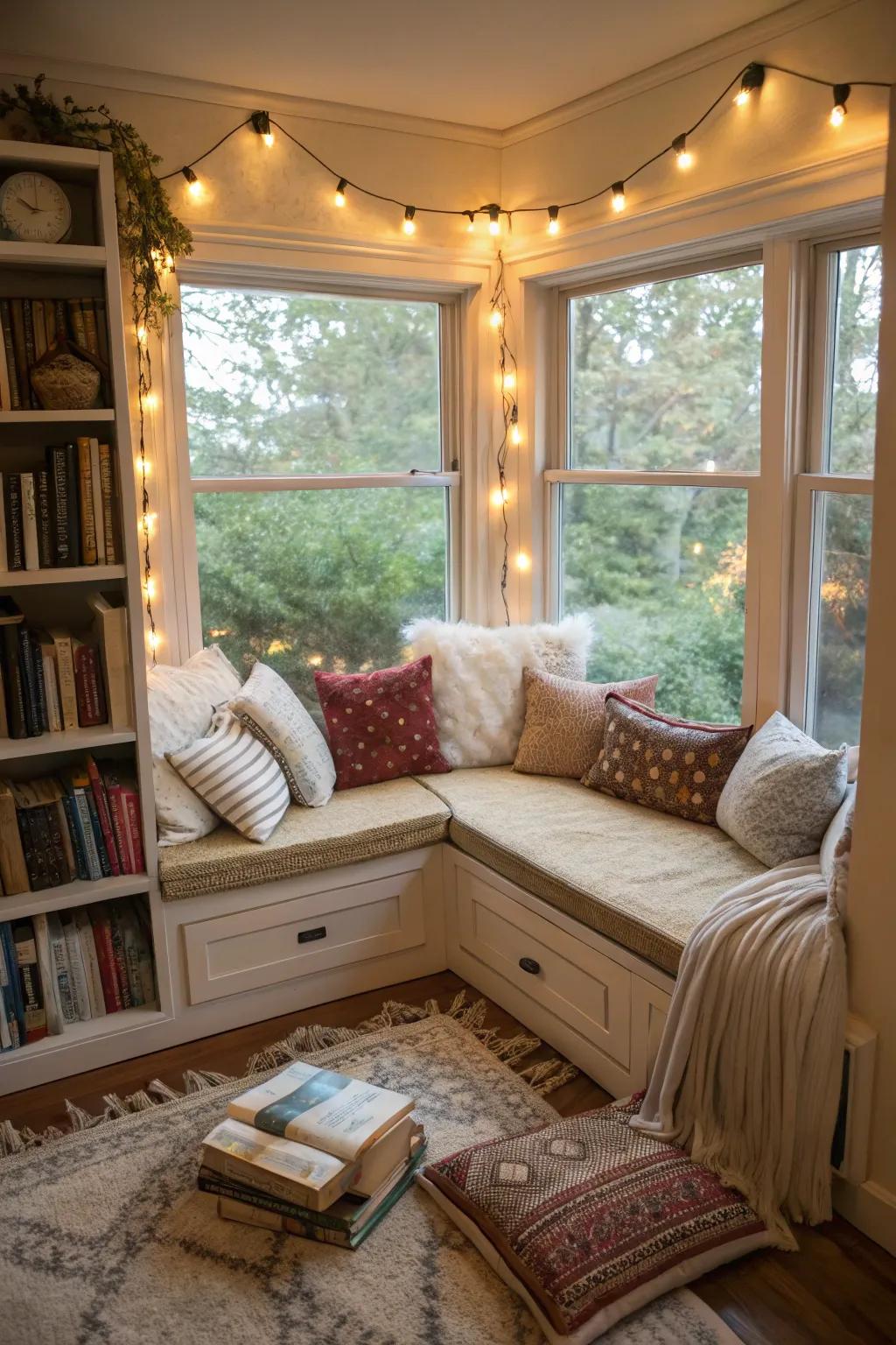 Bay windows create appealing locations equipped with additional style.