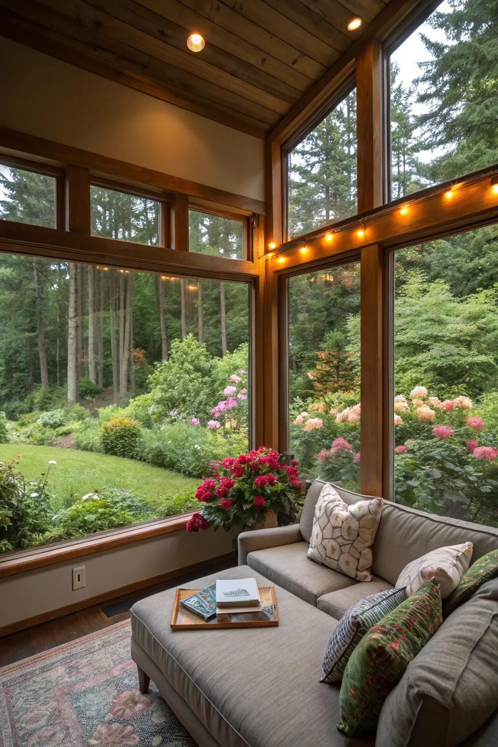 Expansive windows can redefine a small space using views and light.