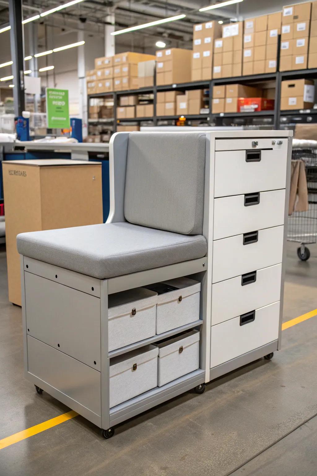 Multi-functional furniture maximizes space and utility.