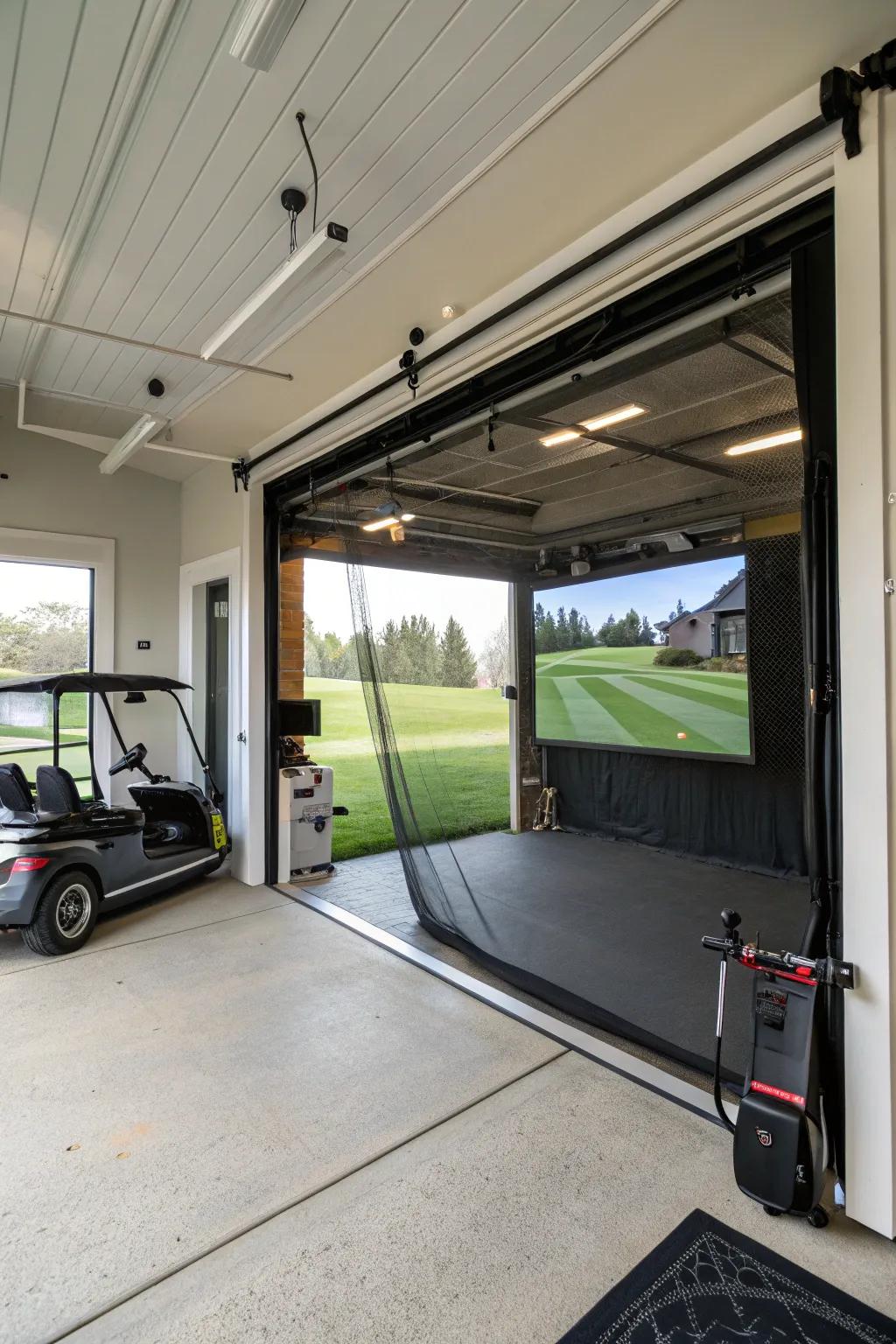 Retractable screens help you use the space in different ways.