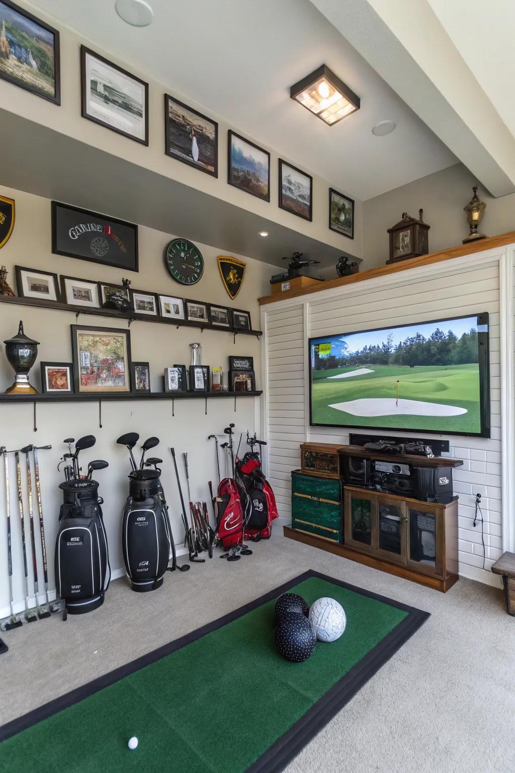 Memorabilia adds a personal touch.