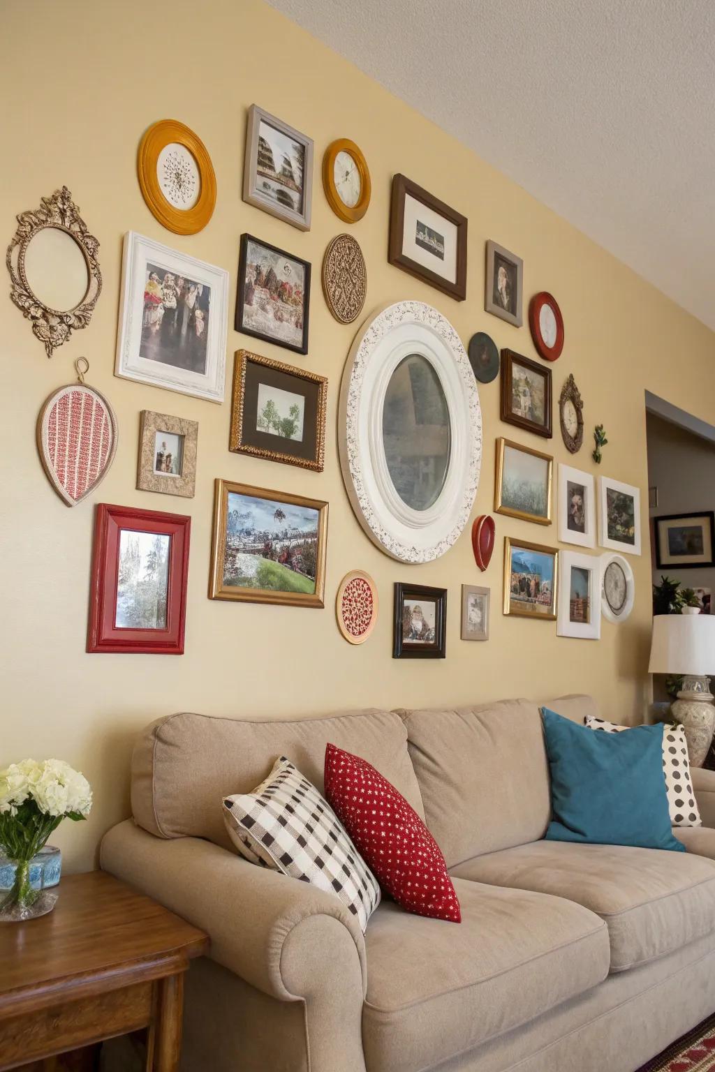 Unusual frame forms inject fun into your art display.