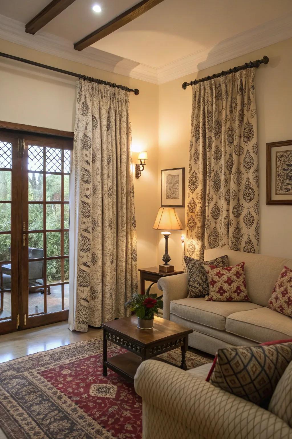 Patterned weaves add a cozy and stylish touch to your design.