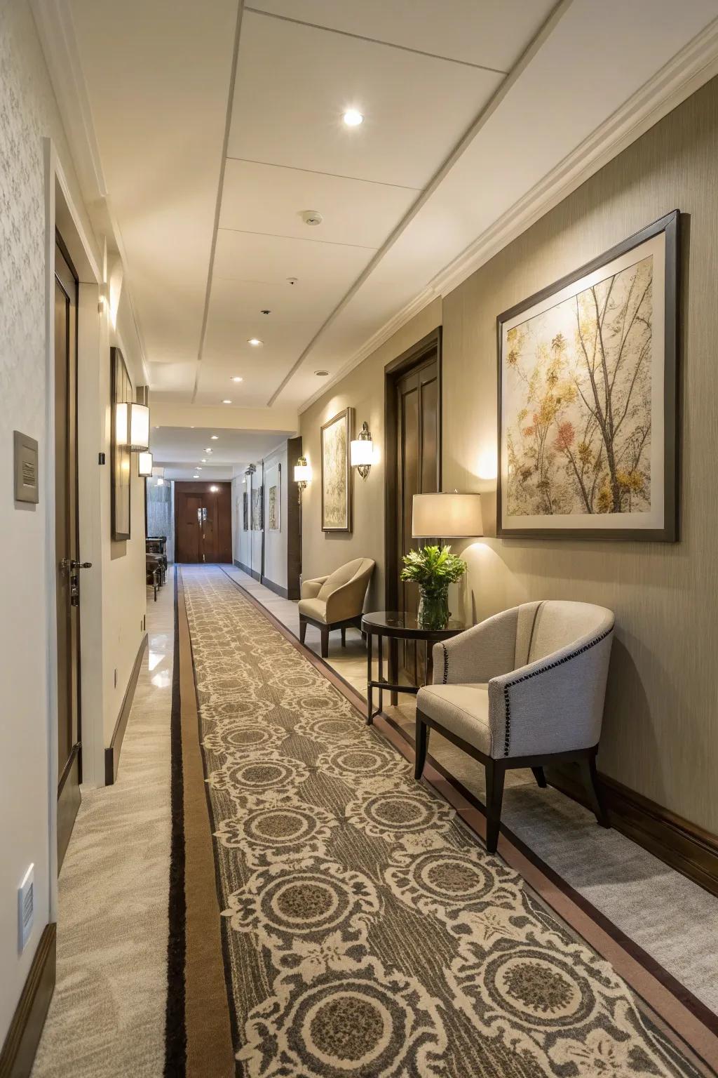 Rugs in busy areas are a great way to protect your carpets from daily wear.