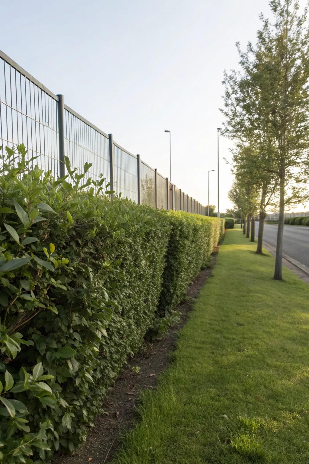 Low hedges offer a classic edge.