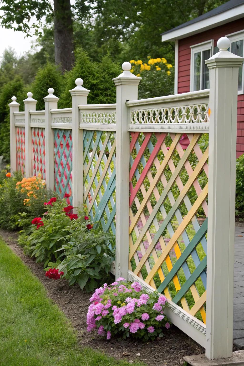 A lattice offers beauty and practicality.