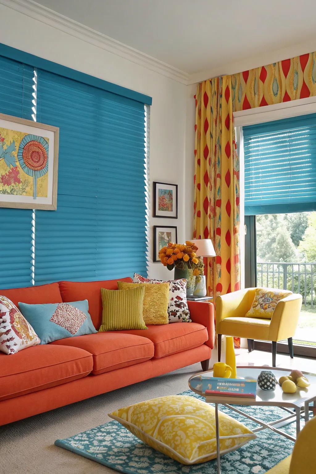 Bold blinds for a statement-making look.