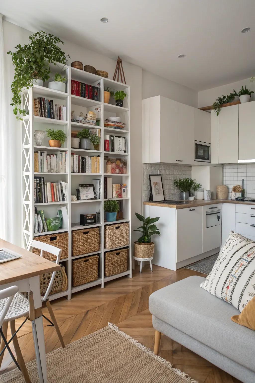 Smart storage solutions leverage limited space to the fullest.