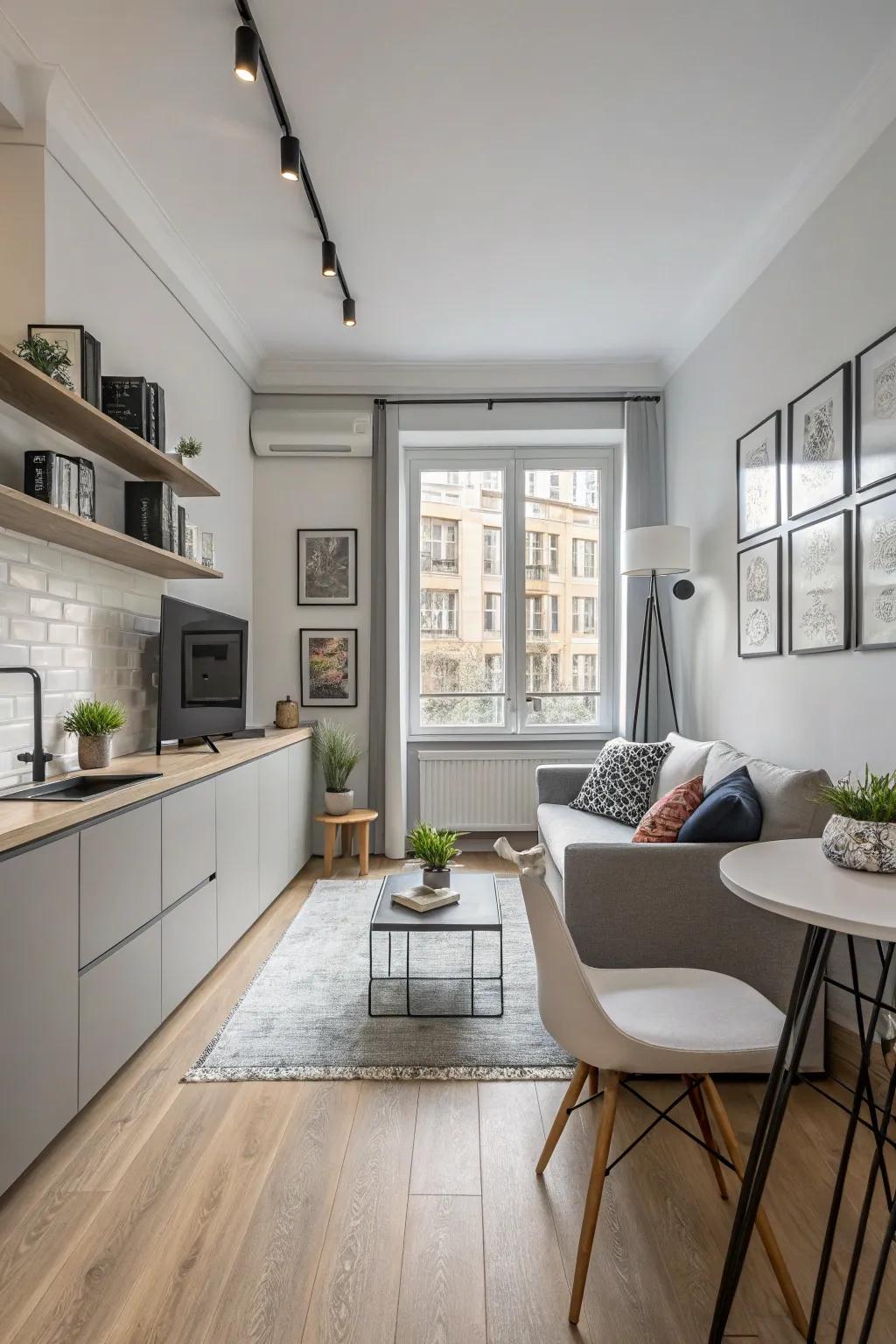 Contemporary styles maintain a chic and modern space.