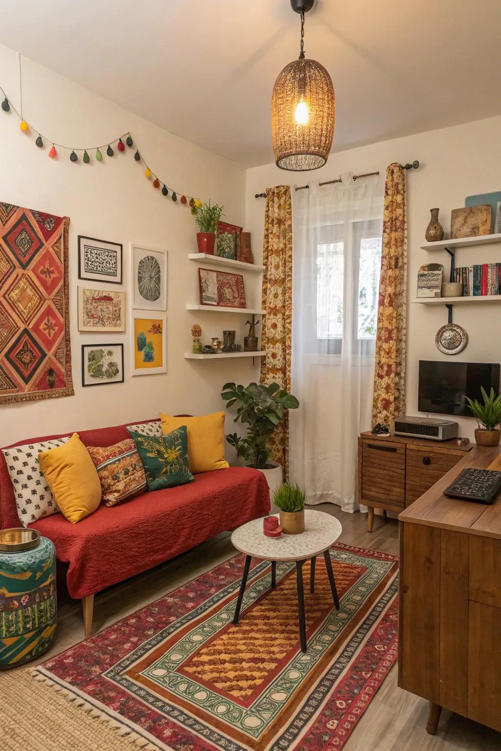 Accent colors and patterns inject vibrancy into your decor.