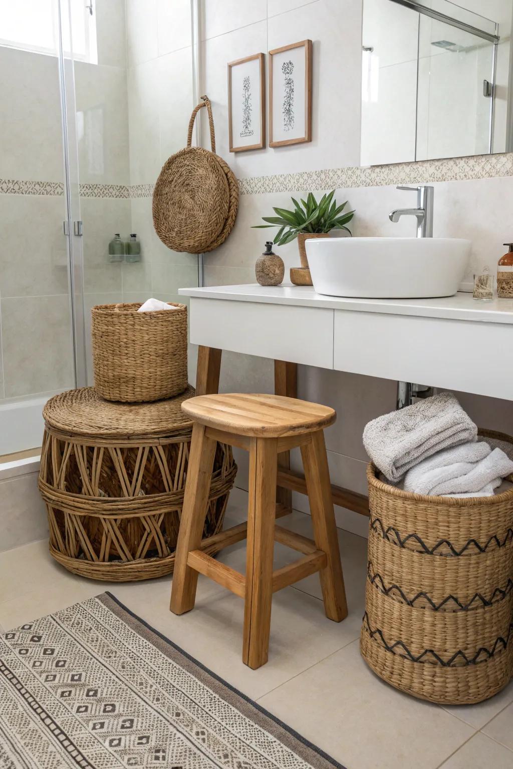 Decorative accessories introduce a personal and charming element to your bathroom.