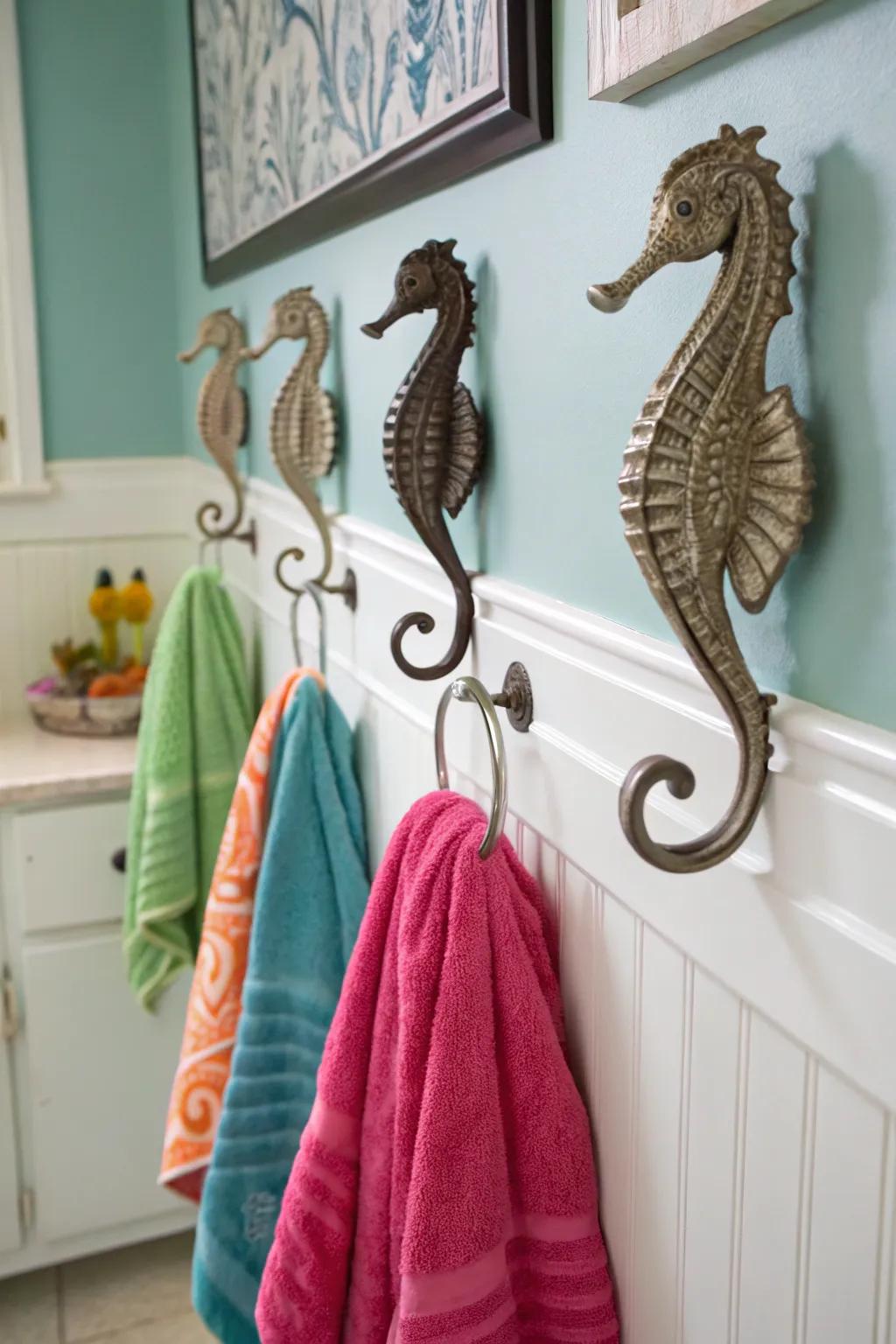 Sculptural hooks combine purpose and aesthetics.