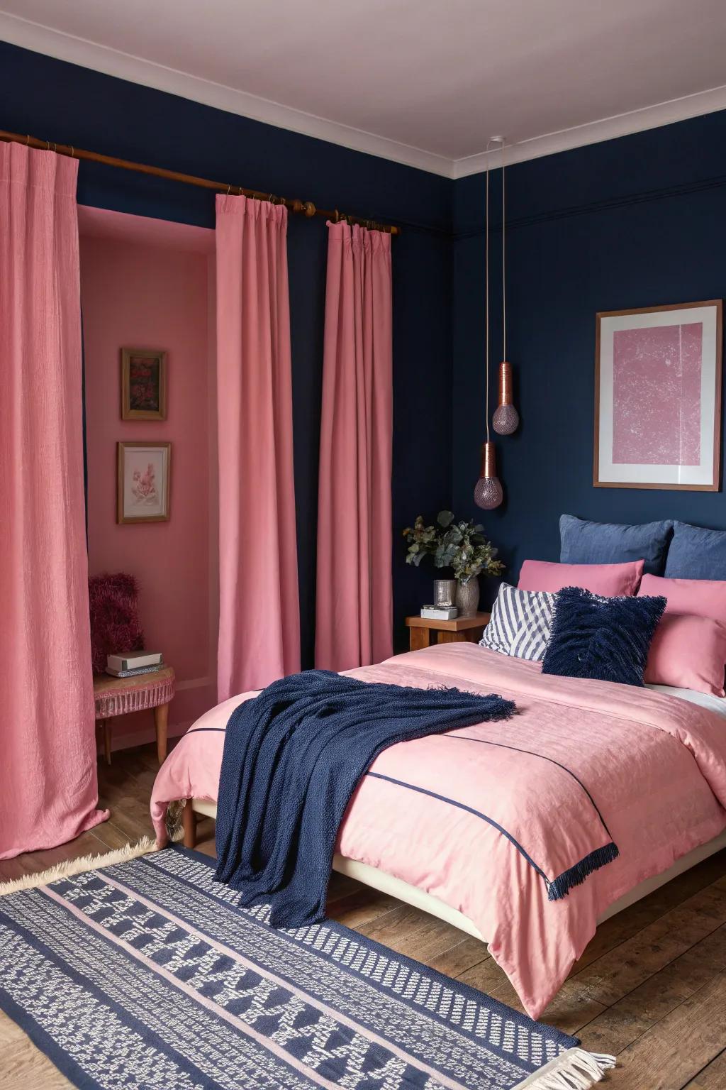 Unexpected yet harmonious color combinations create a visual delight.